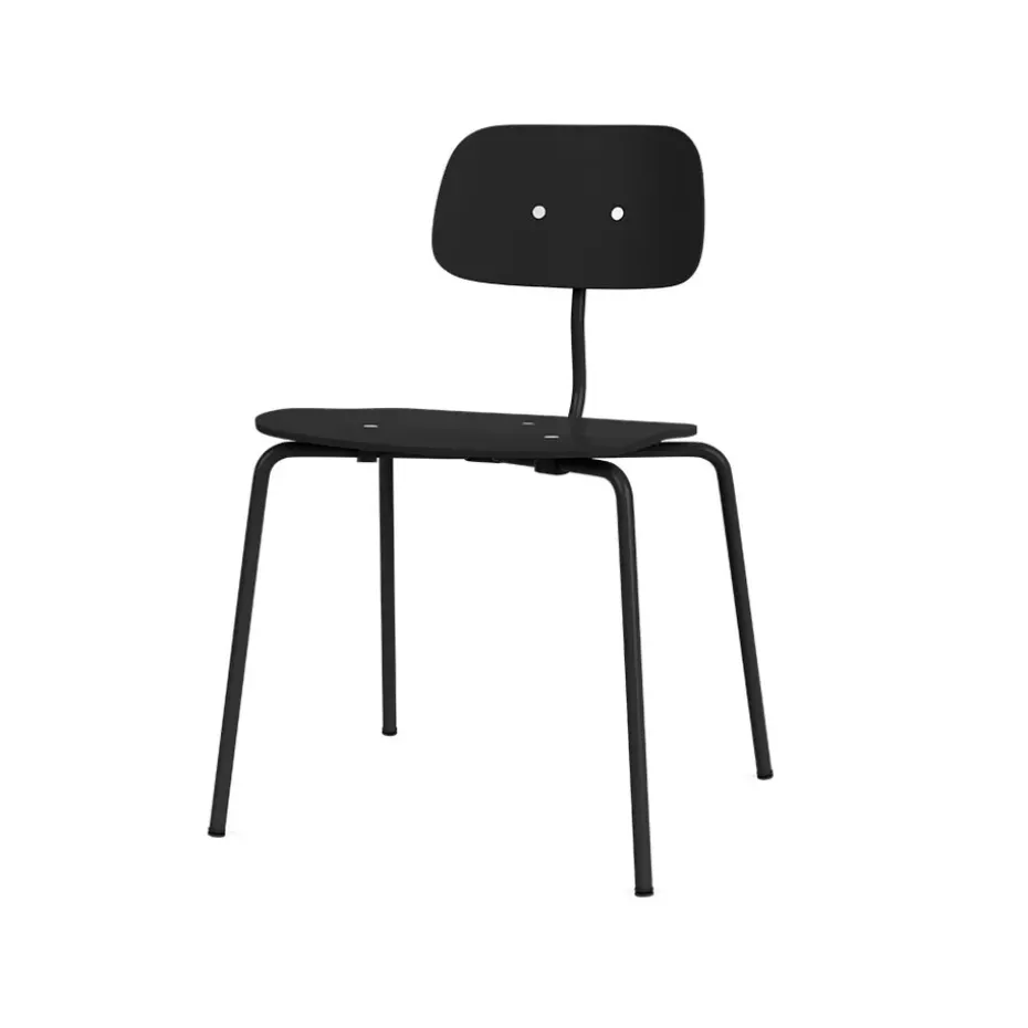 Silla Kevi 2060, Black-estructura lacada-fresno teñido