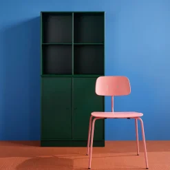 Silla Kevi 2060, Rhubarb-estructura lacada-fresno teñido