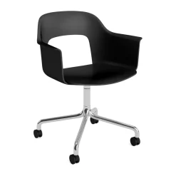 Silla Layout Armchair 261, Black-aluminio pulido