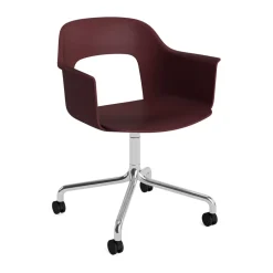 Silla Layout Armchair 261, Bordeaux-aluminio pulido
