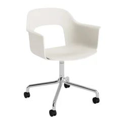Silla Layout Armchair 261, Cream white-aluminio pulido