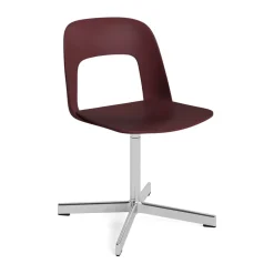 Silla Layout Chair 131, Bordeaux-aluminio pulido