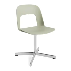Silla Layout Chair 131, Pastel green-aluminio pulido