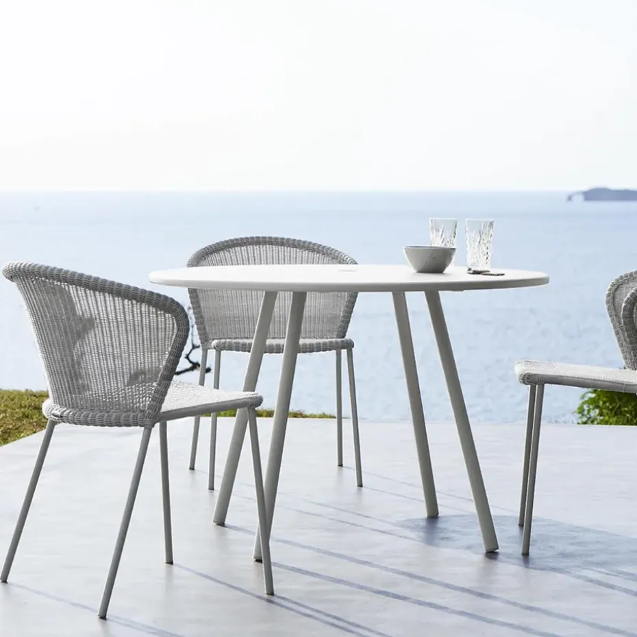 Silla Lean, Black, Cane-Line weave