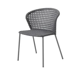 Silla Lean, Light grey, Cane-Line french weave