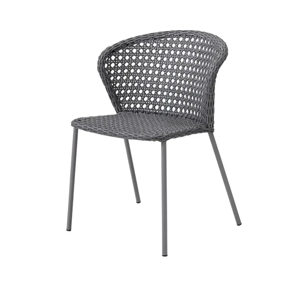 Silla Lean, Light grey, Cane-Line french weave