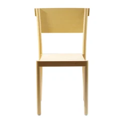 Silla Light & Easy, Fresno-white-asiento chapado