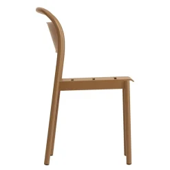 Silla Linear steel armchair, Burnt orange