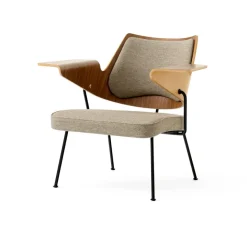 Silla lounge RFH RD8, Walnut-beech-brown