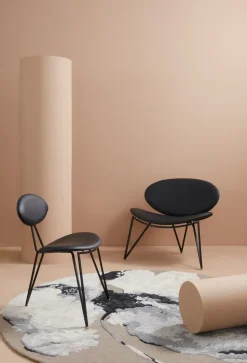 Silla lounge Semper, Black-black