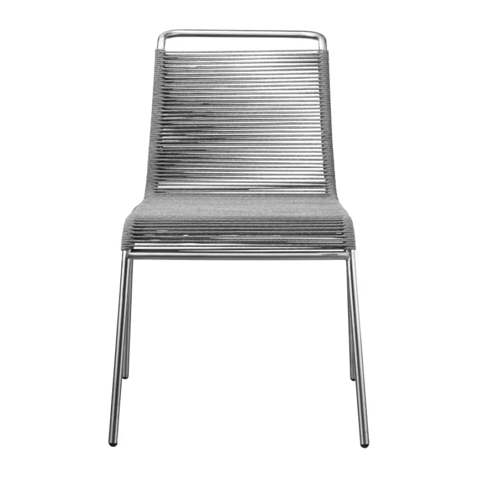 Silla M20 Teglgård Cord Chair, Light grey mixed-stainless steel