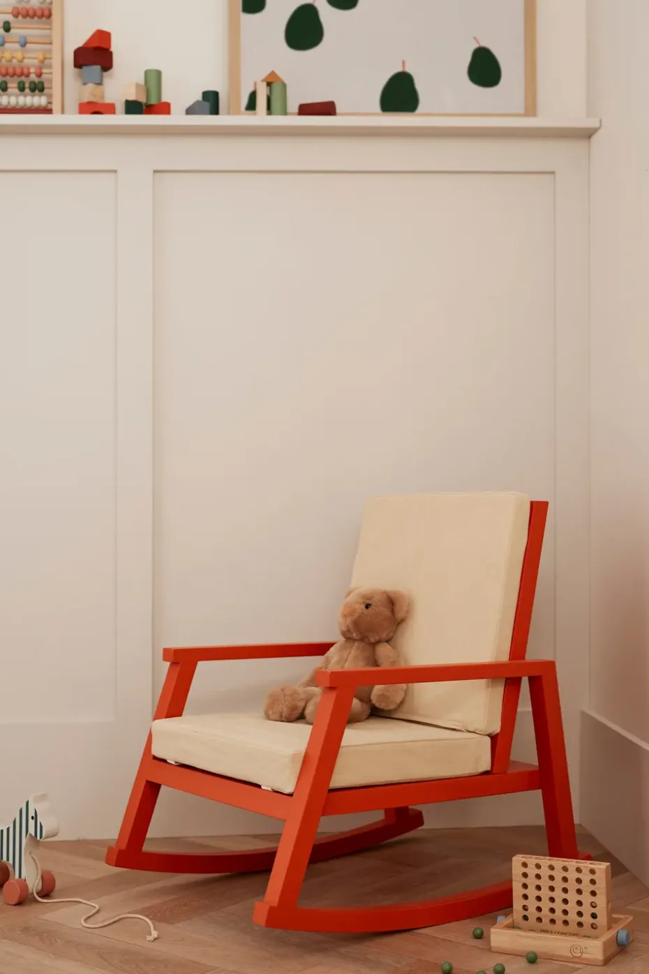 Silla mecedora Carl Larsson, Orange-natur