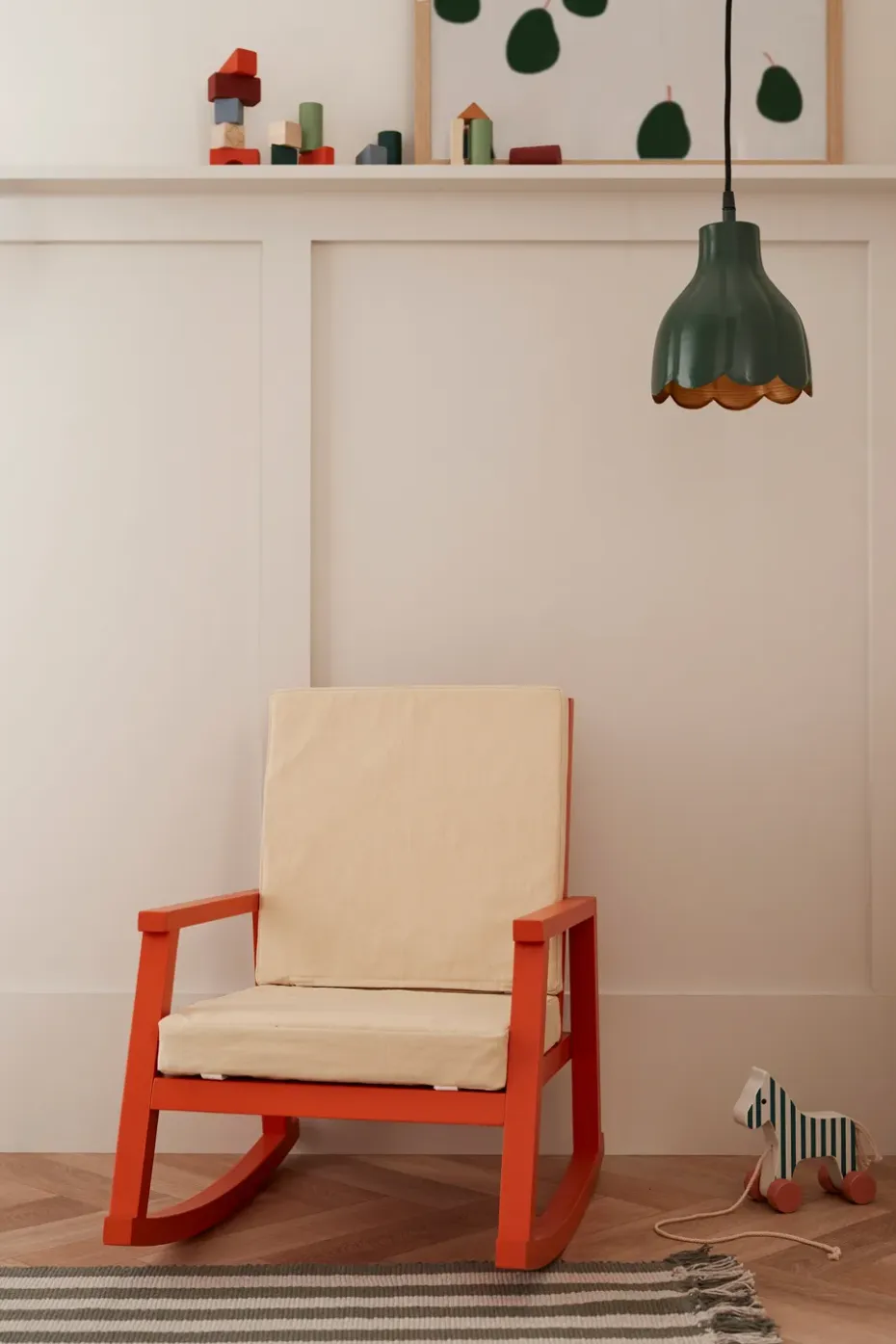 Silla mecedora Carl Larsson, Orange-natur