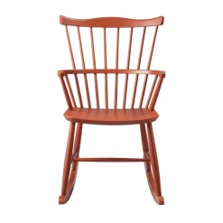 Silla mecedora J52G, Rojo ladrillo