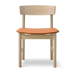 Silla Mogensen 3236 , Roble enjabonado-piel cognac 307