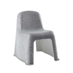 Silla Nobody, gris claro, interior offwhite