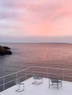 Silla Palissade Cantilever , Acero galvanizado en caliente