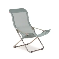 Silla para tomar el sol Fiesta, Sage green-estructura de aluminio