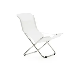 Silla para tomar el sol Fiesta, Blanco