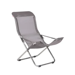 Silla para tomar el sol Fiesta, Tela continente, estructura de aluminio