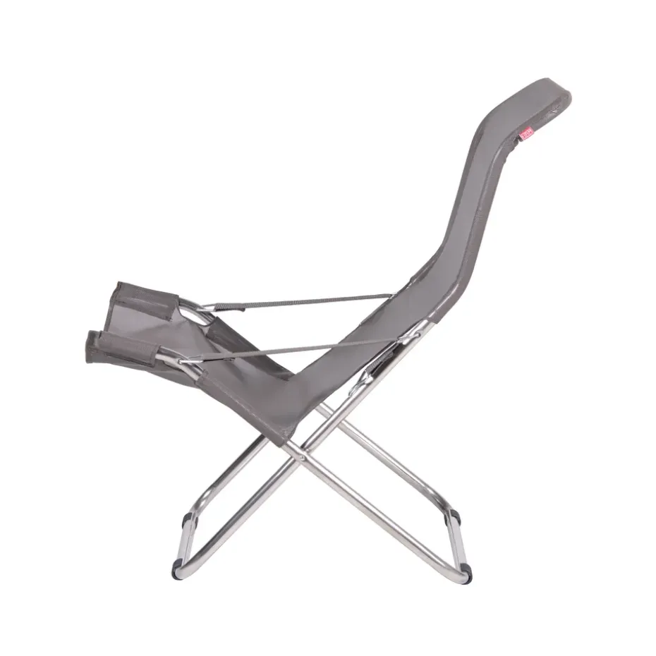 Silla para tomar el sol Fiesta, Tela continente, estructura de aluminio