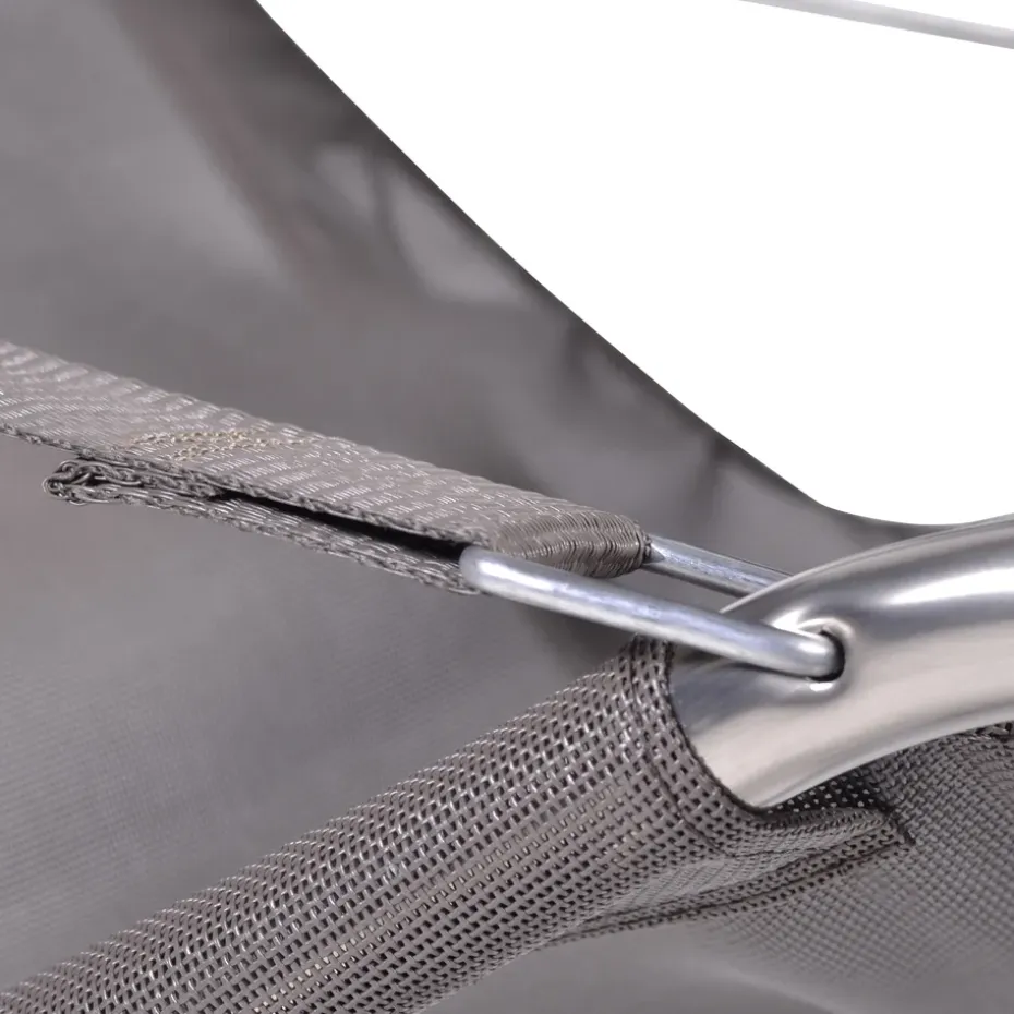 Silla para tomar el sol Fiesta, Tela continente, estructura de aluminio