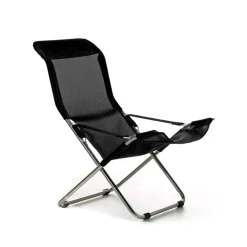 Silla para tomar el sol Fiesta, Negro