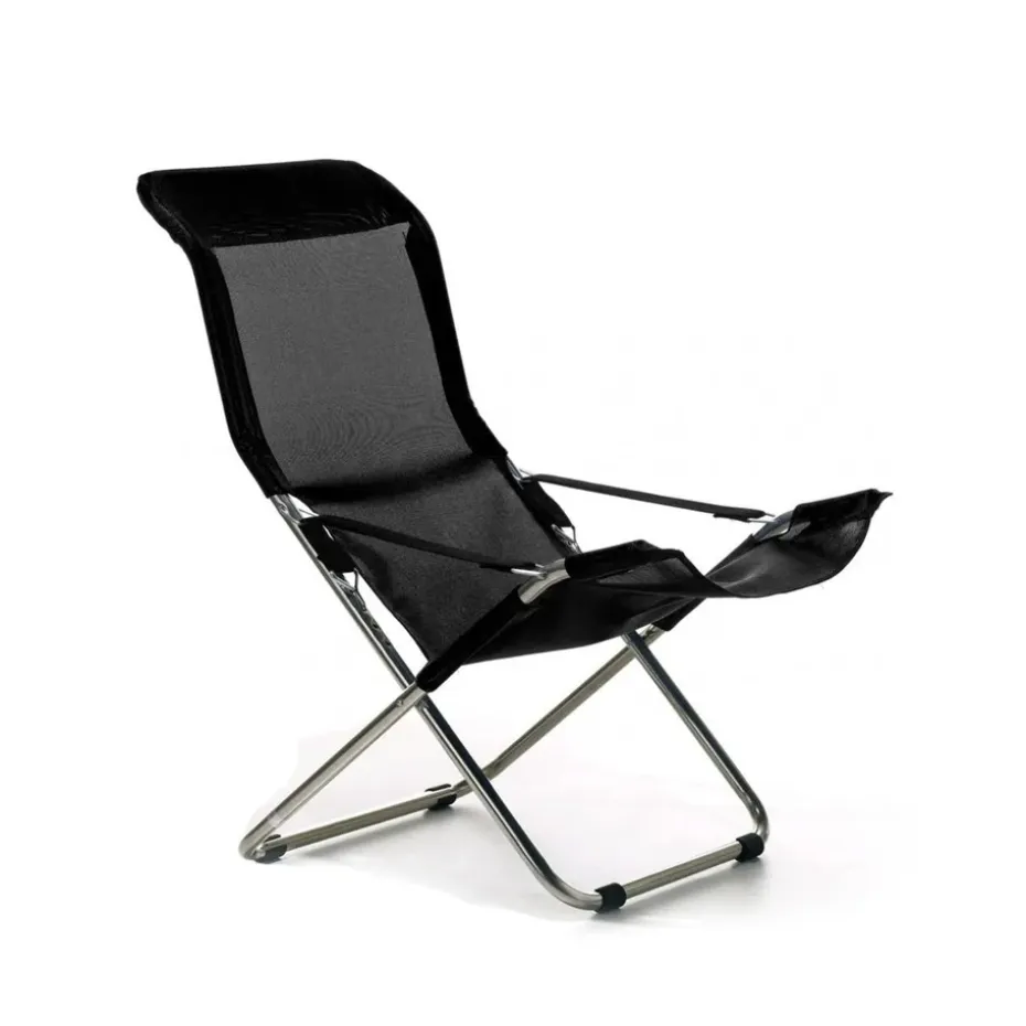Silla para tomar el sol Fiesta, Negro