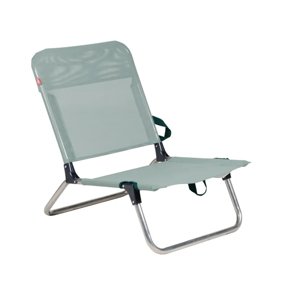 Silla para tomar el sol Quick, Sage green, estructura de aluminio