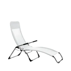 Silla para tomar el sol Samba, Blanco