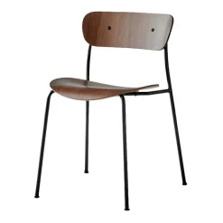 Silla Pavilion AV1, nogal lacado