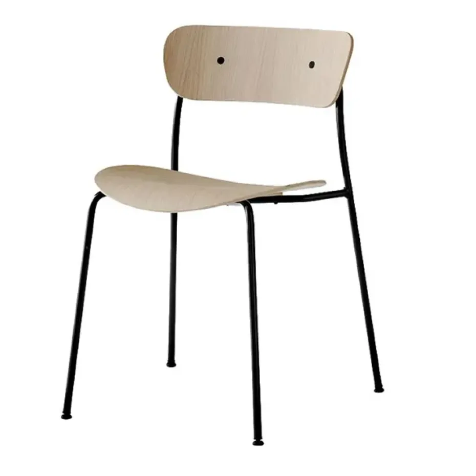 Silla Pavilion AV1, roble lacado
