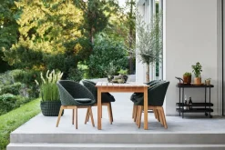 Silla Peacock soft rope, Dark green, teak