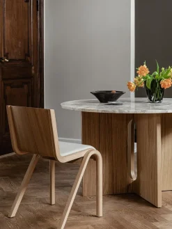 Silla Ready con asiento tapizado, Red oak-Logan Jasmine