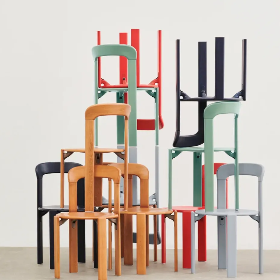 Silla Rey, rojo escarlata