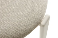 Silla Rey tapizada, Mode 011-cream white