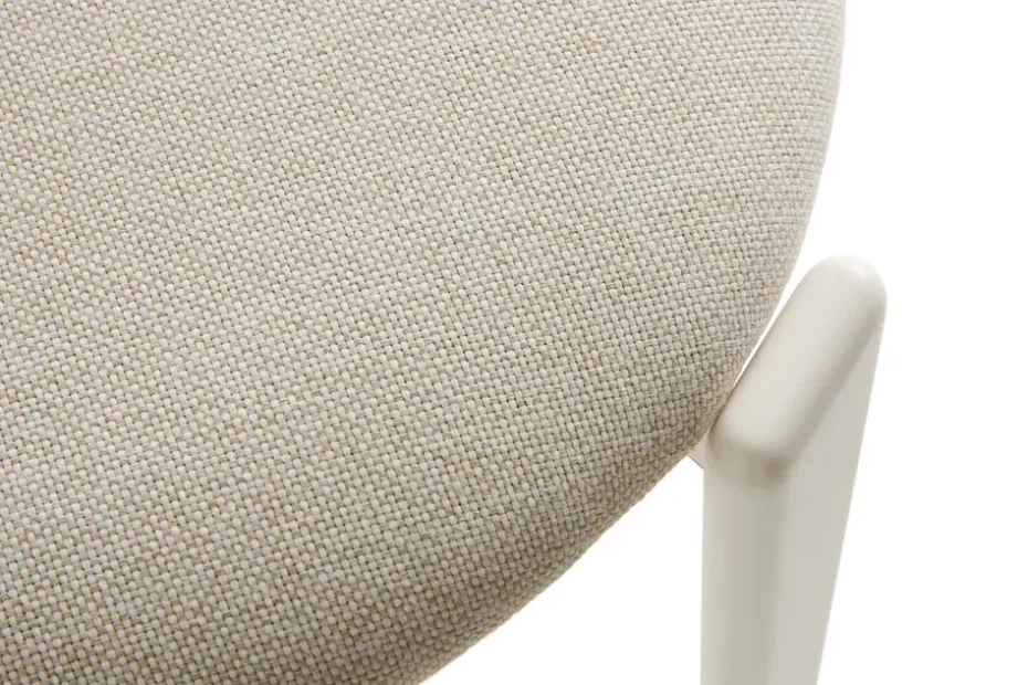 Silla Rey tapizada, Mode 011-cream white