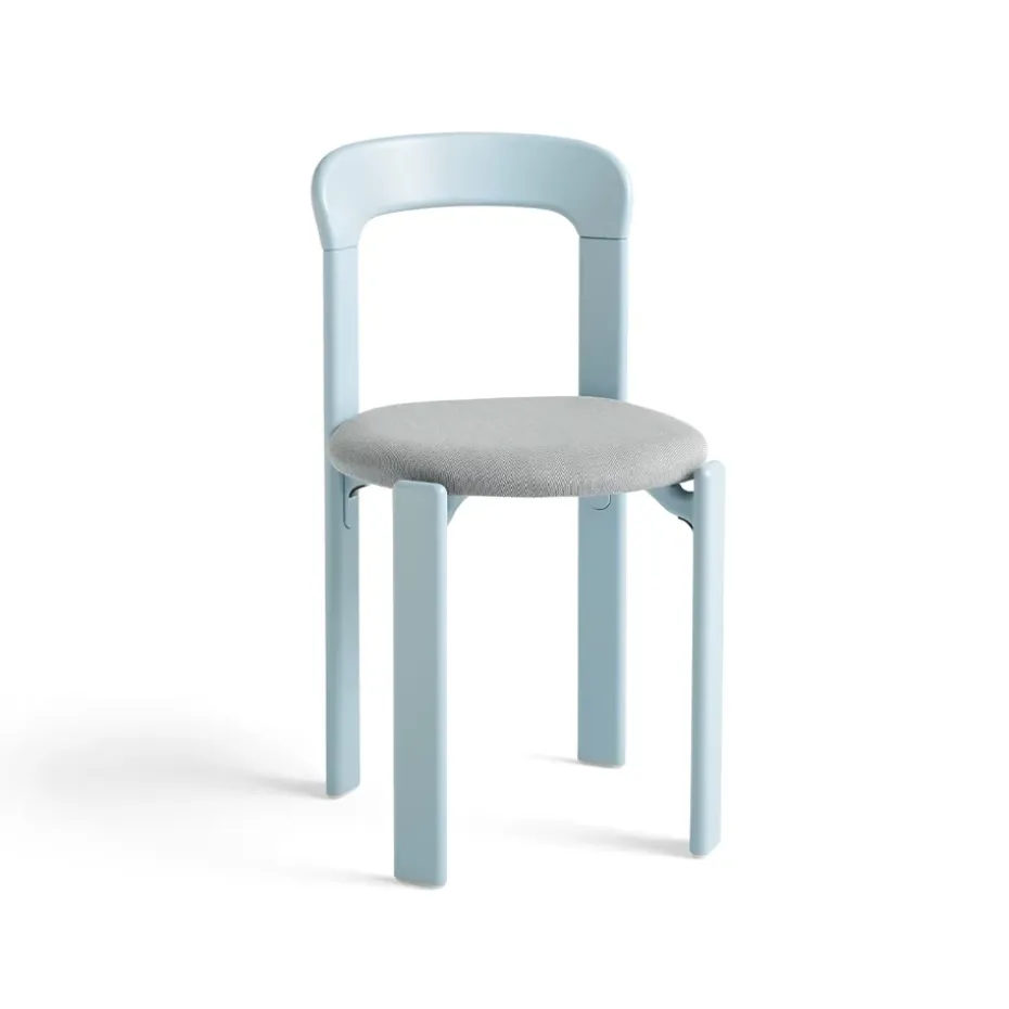 Silla Rey tapizada, Steelcut Trio 113 slate blue