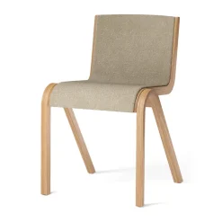 Silla tapizada Ready, Natural oak-Audo Bouclé 02