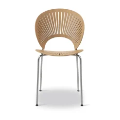 Silla Trinidad 3398, Roble aceitado - acero inoxidable cepillado