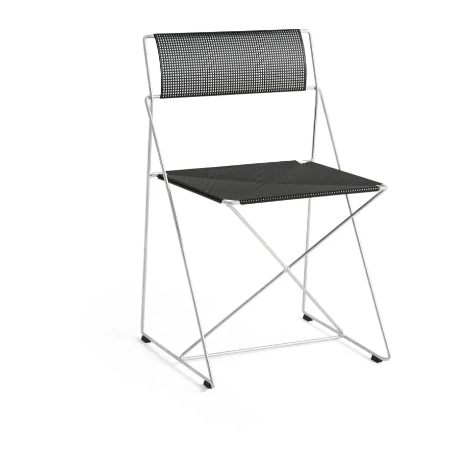 Silla X-Line Indoor Outdoor, Black-galvanizado en caliente