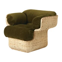 Sillón Basket tapizado, Mumble Glamour Grupo 40-ratán