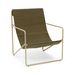 Sillón Desert, Olive, base cashemere