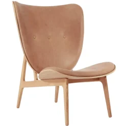 Sillón Elephant lounge leather roble, Dunes camel