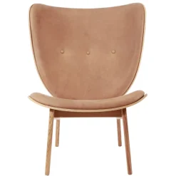 Sillón Elephant lounge leather roble, Dunes camel