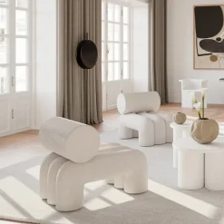 Sillón Foku Chair, Bouclé