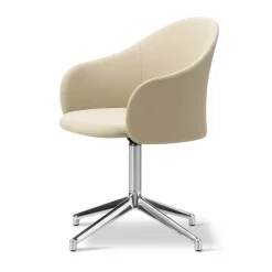 Sillón Gomo Armchair con base giratoria 4 patas, Mylla 811-aluminio pulido