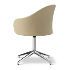 Sillón Gomo Armchair con base giratoria 4 patas, Mylla 811-aluminio pulido