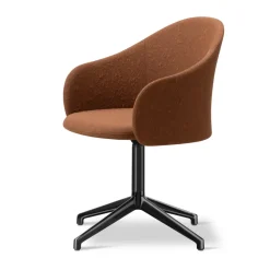 Sillón Gomo Armchair con base giratoria 4 patas, Myr 362-negro