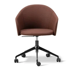 Sillón Gomo Armchair con base giratoria 5 patas, Blazer CUZ4D Dunalk-negro